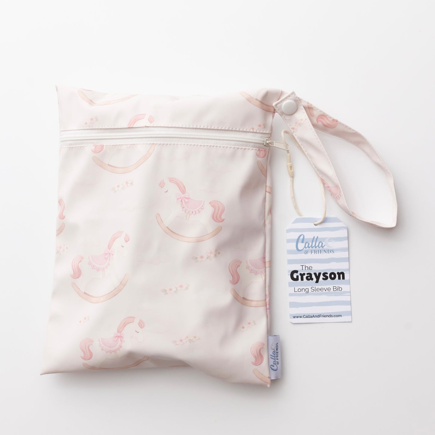 The Grayson Long Sleeve Bib - Rocking Horse ✨PREORDER✨