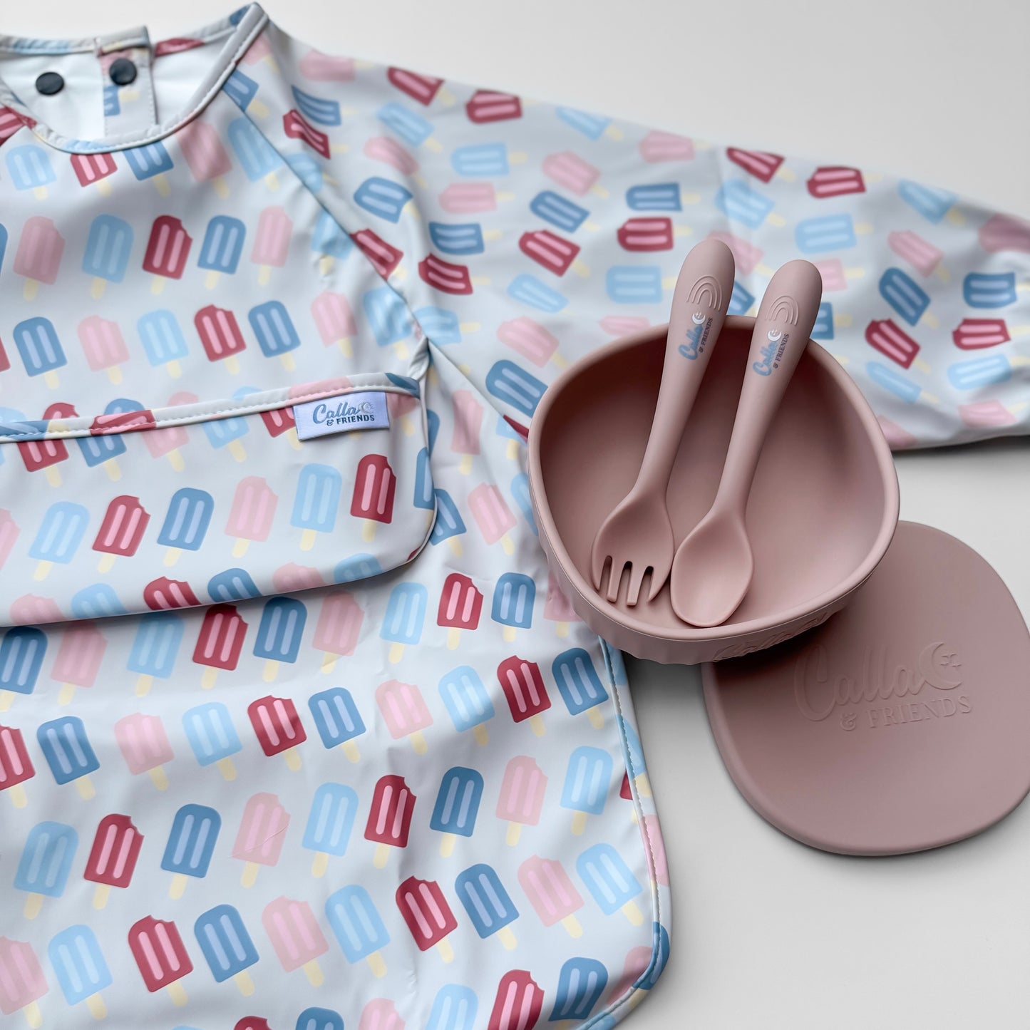 The Grayson Long Sleeve Bib - Popsicles