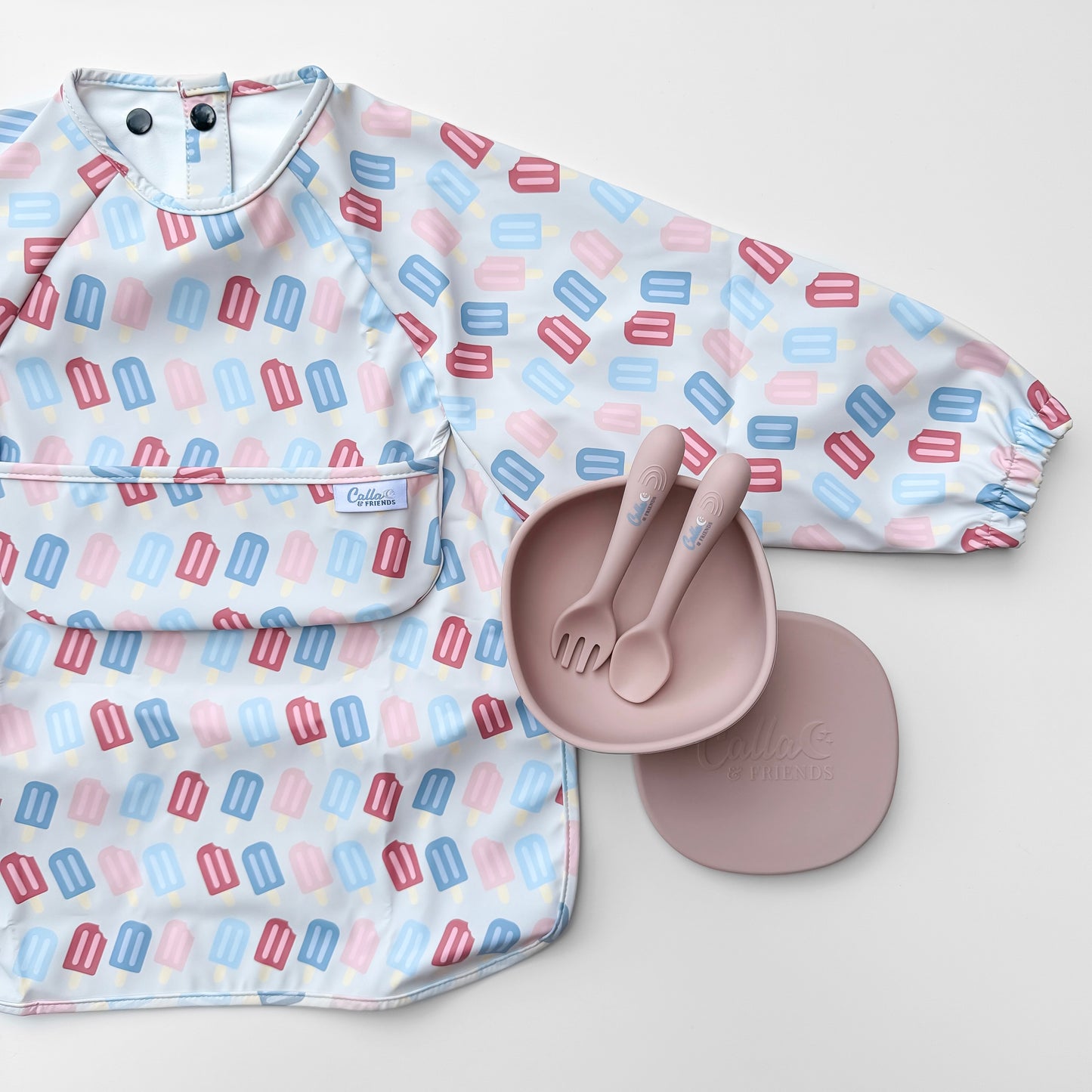 The Grayson Long Sleeve Bib - Popsicles