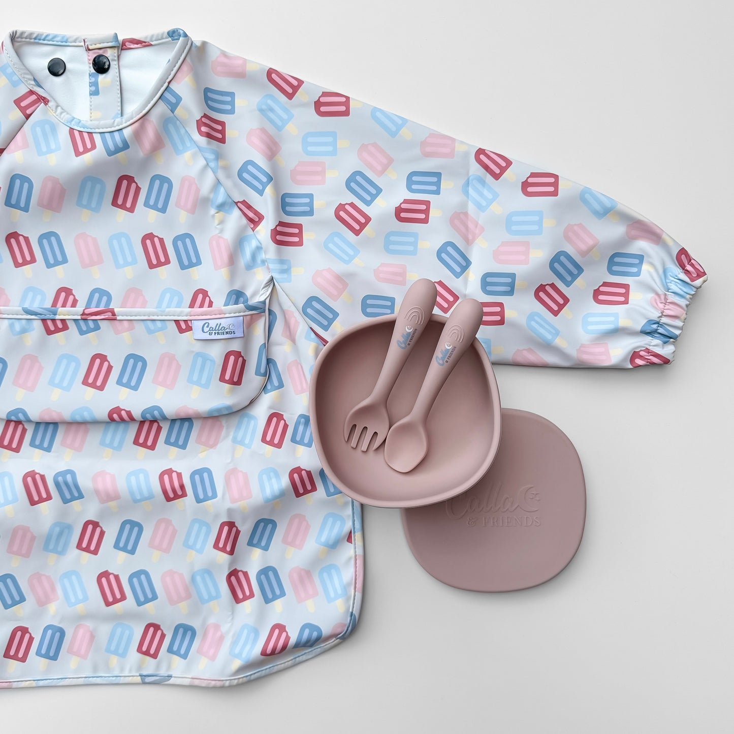 The Grayson Long Sleeve Bib - Popsicles