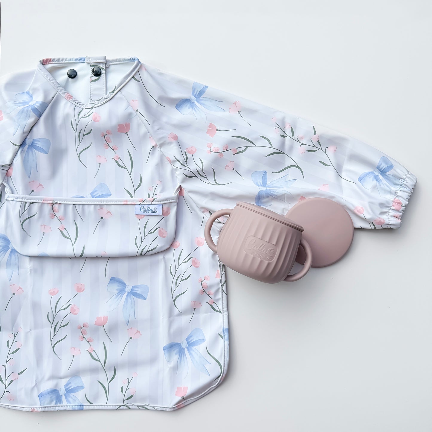 The Grayson Long Sleeve Bib - Fancy Floral