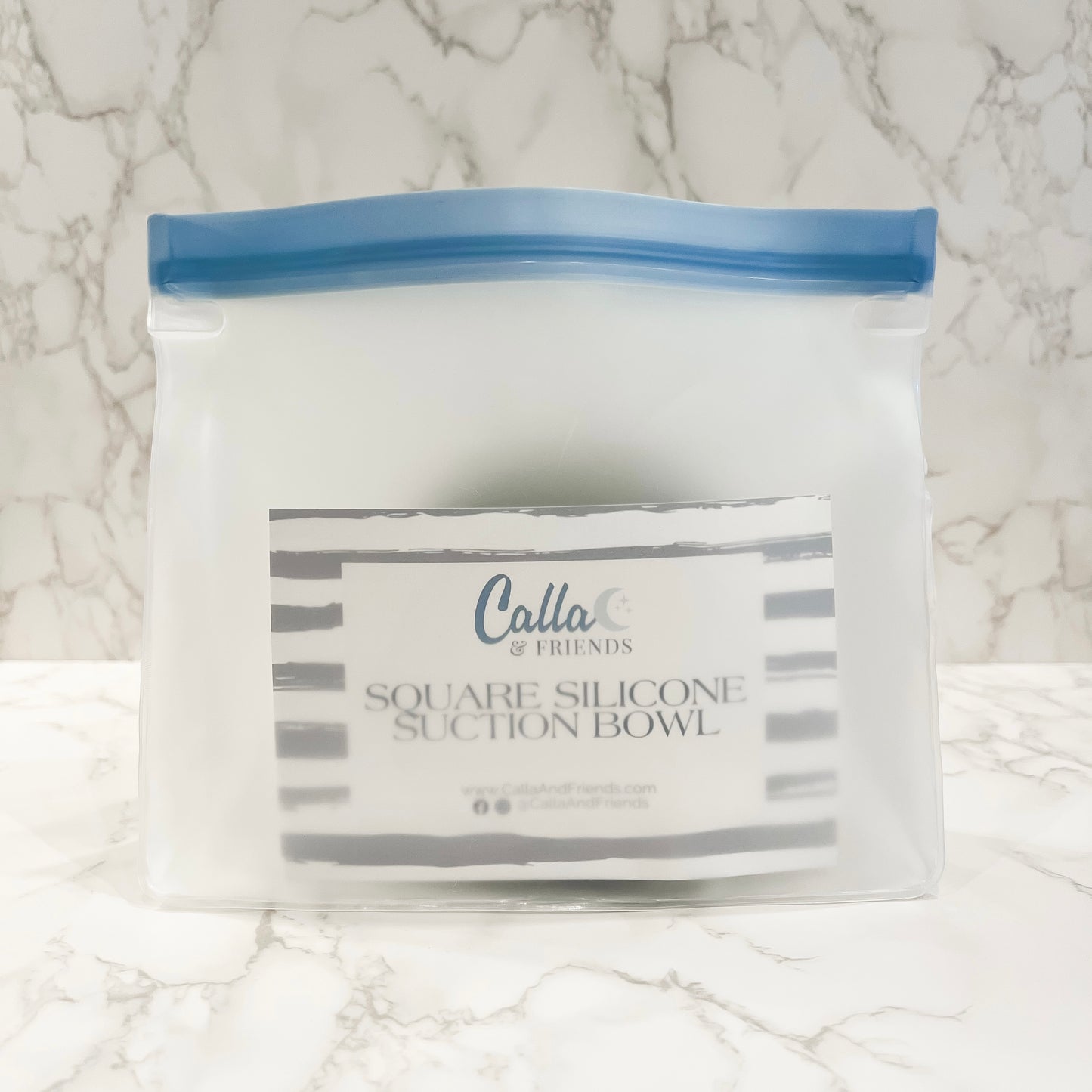 Dip Dye Square Suction Bowl