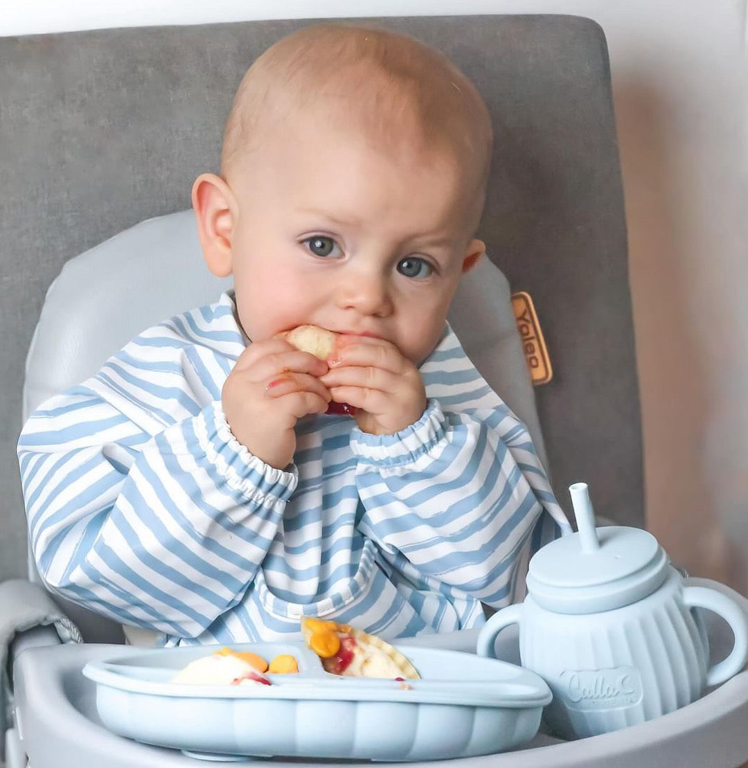 The Grayson Long Sleeve Bib - Brush Stripes