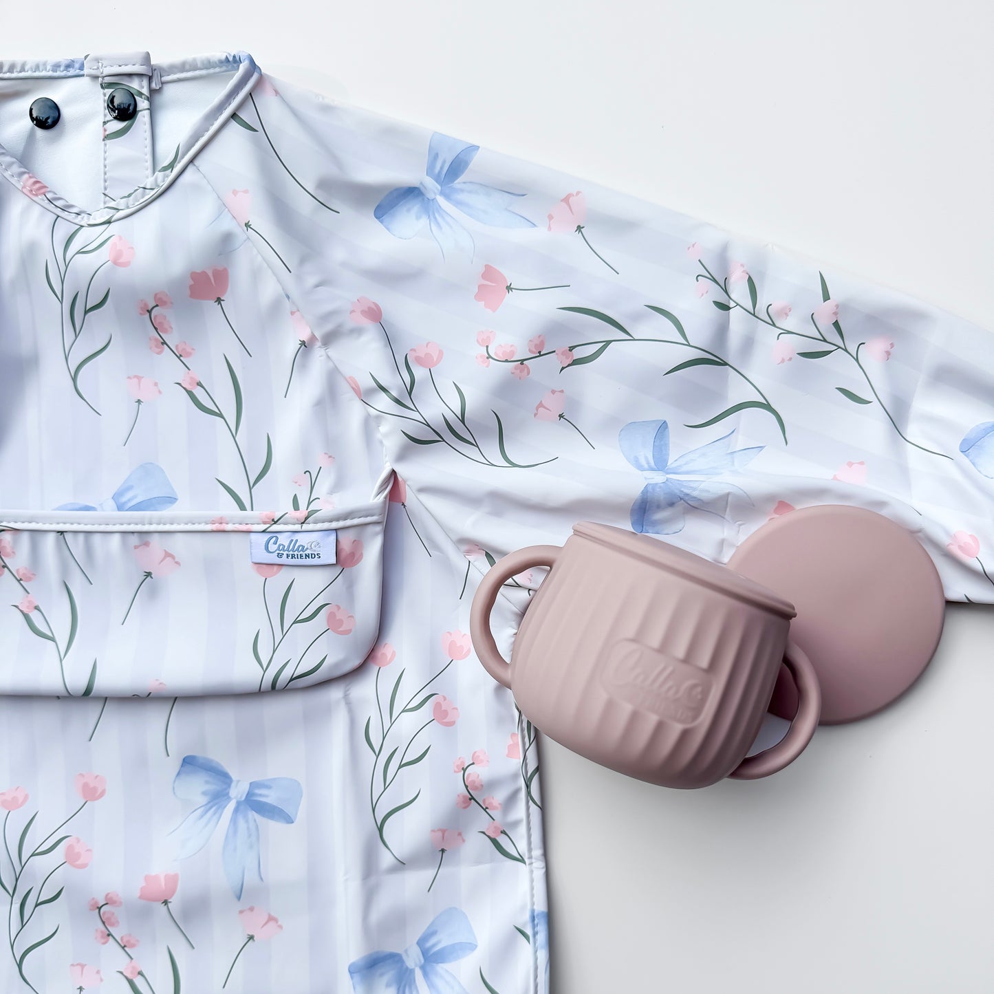 The Grayson Long Sleeve Bib - Fancy Floral