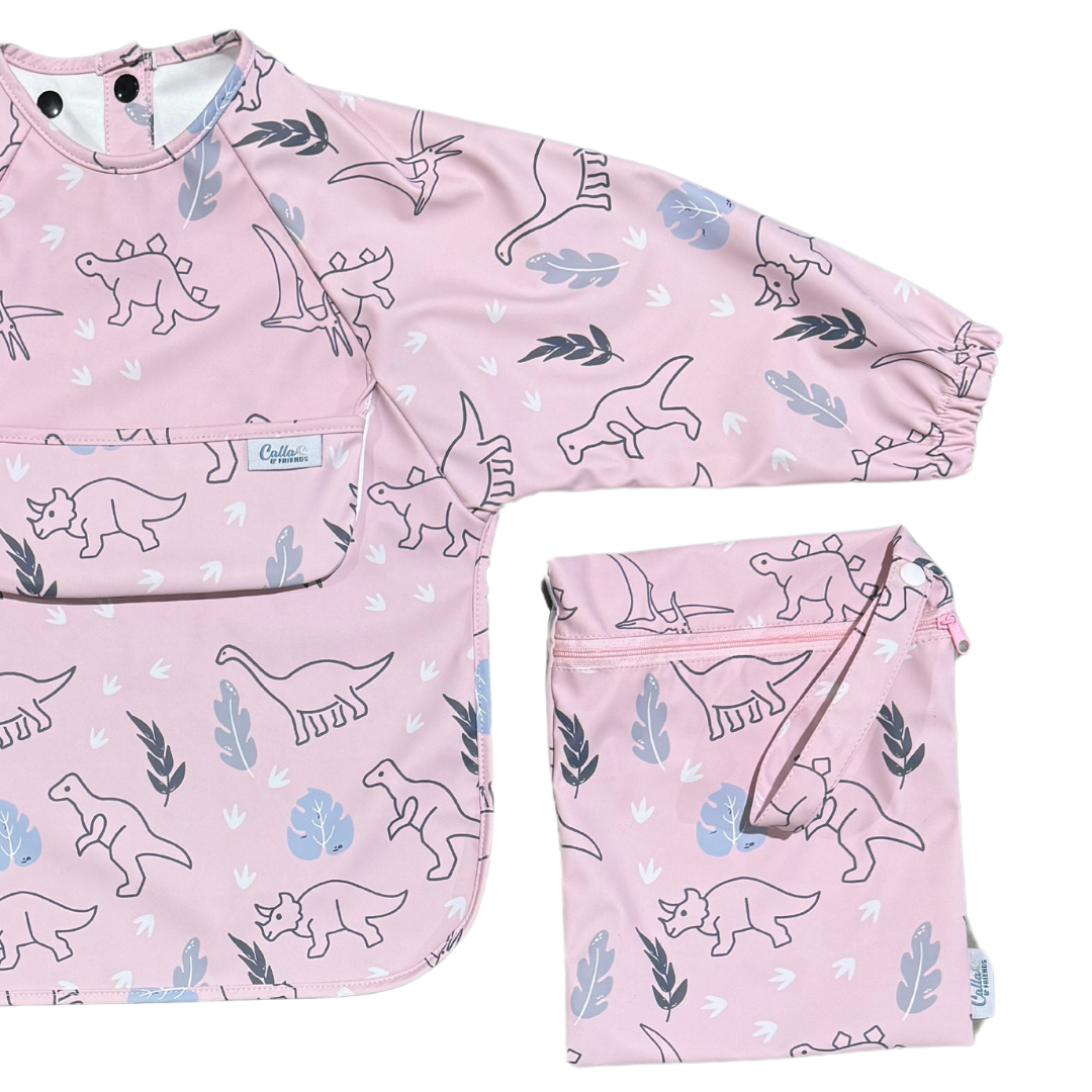 The Grayson Long Sleeve Bib - Dinos