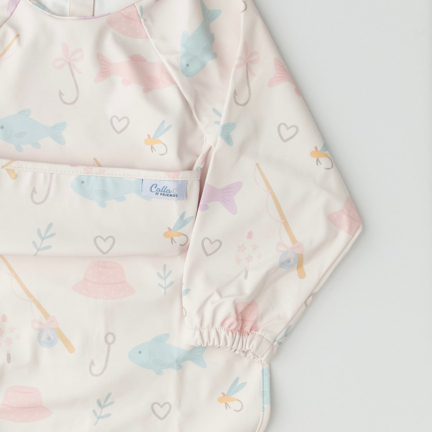 The Grayson Long Sleeve Bib - Lakeside Blooms