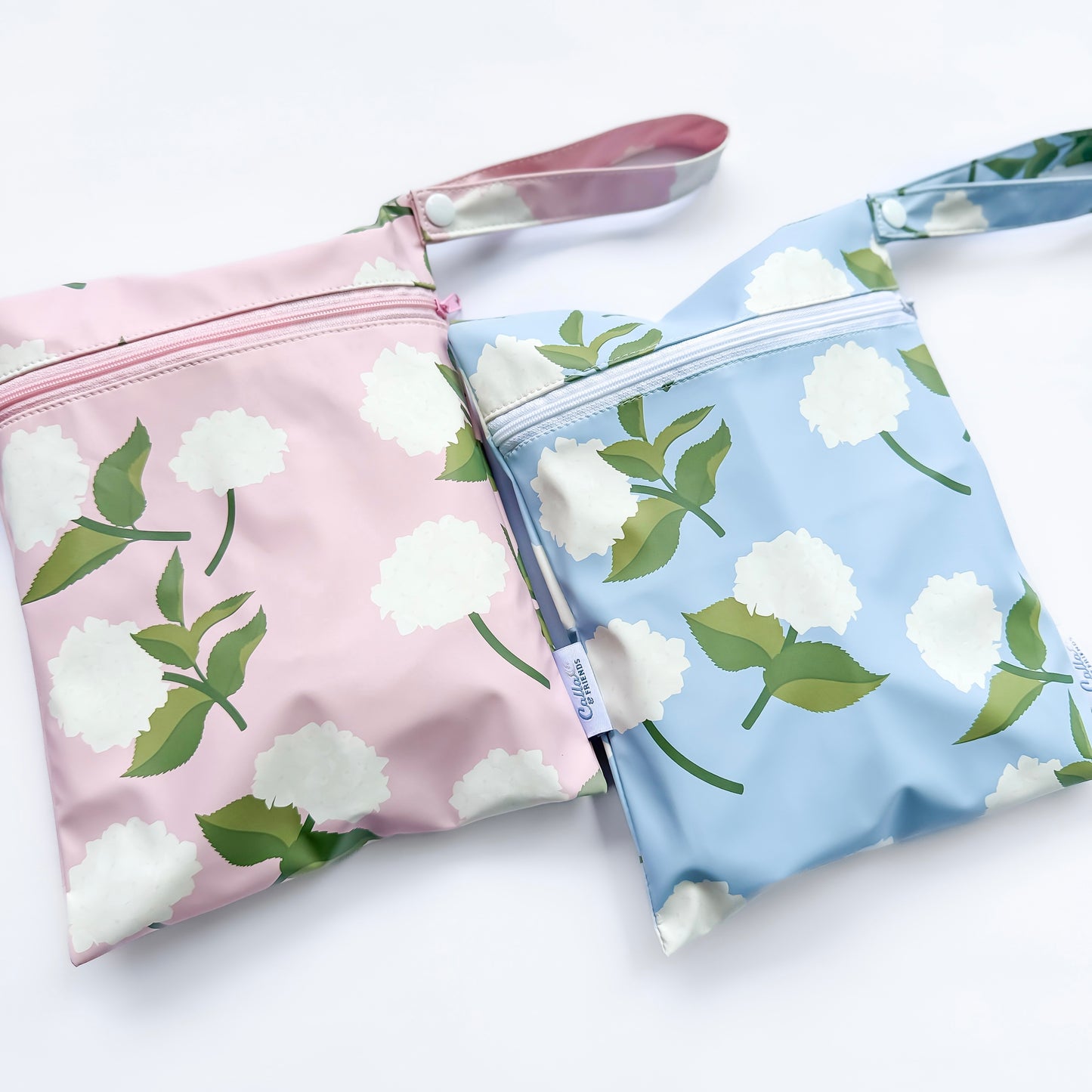 The Grayson Long Sleeve Bib - Hydrangeas