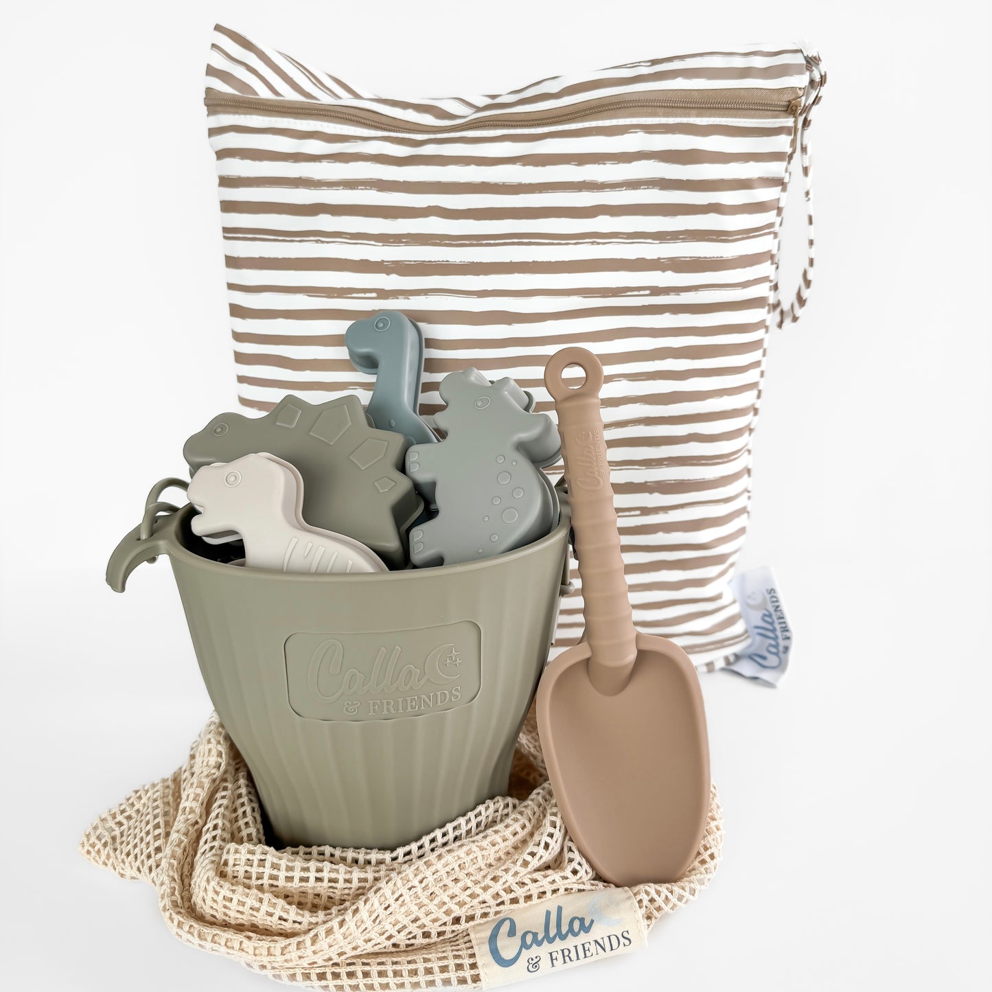 The Kenzie Beach Towel - Brush Stripes