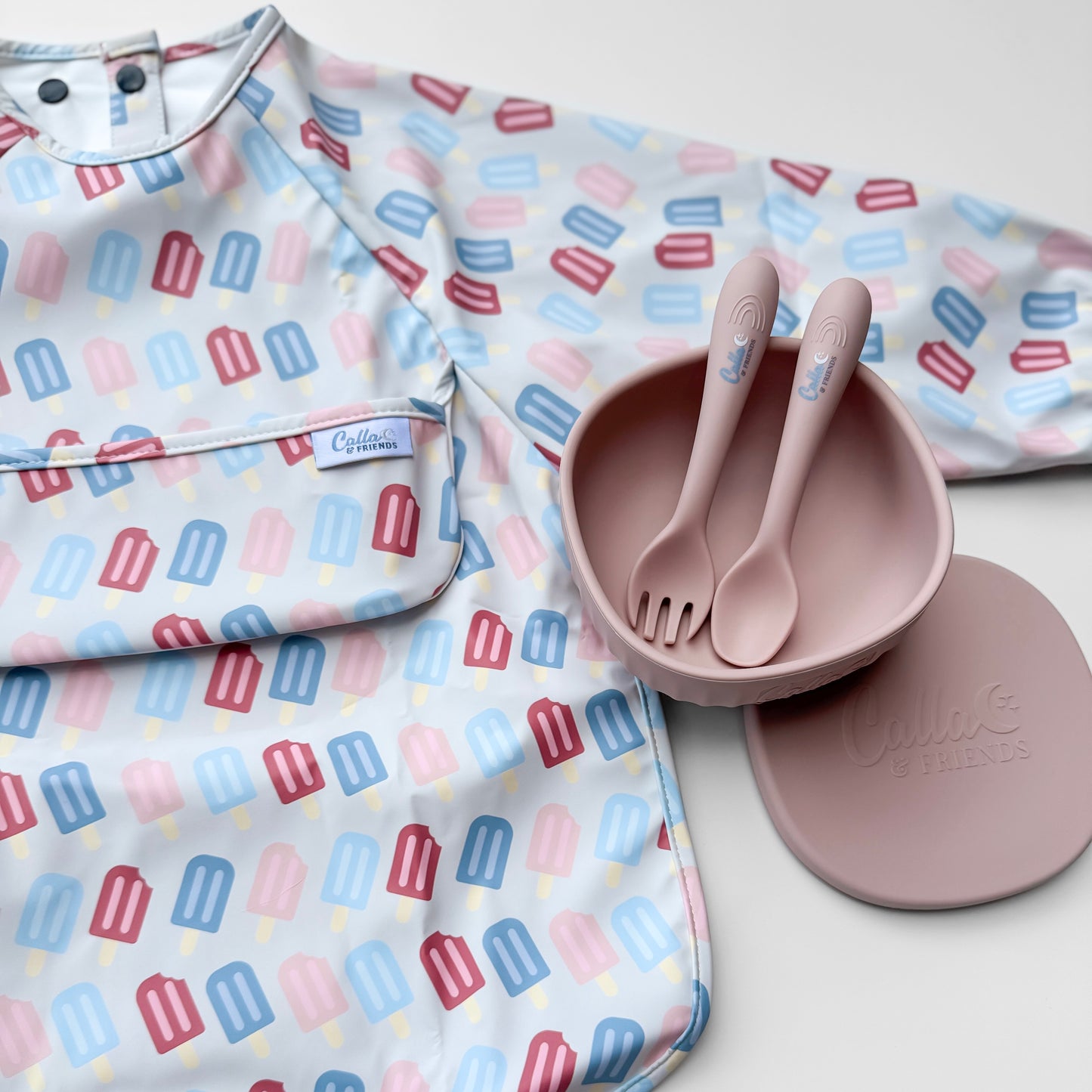 The Grayson Long Sleeve Bib - Popsicles