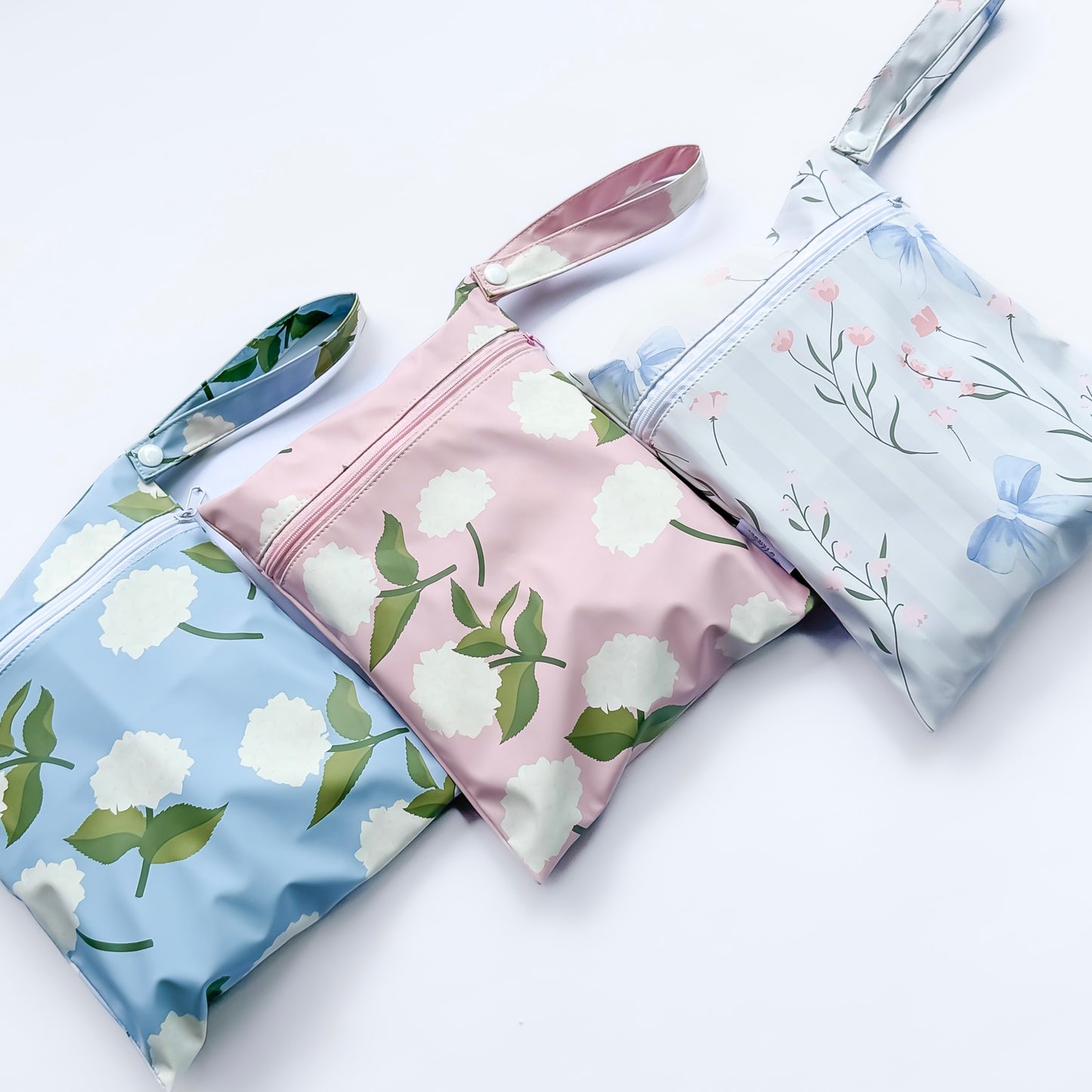 The Grayson Long Sleeve Bib - Hydrangeas