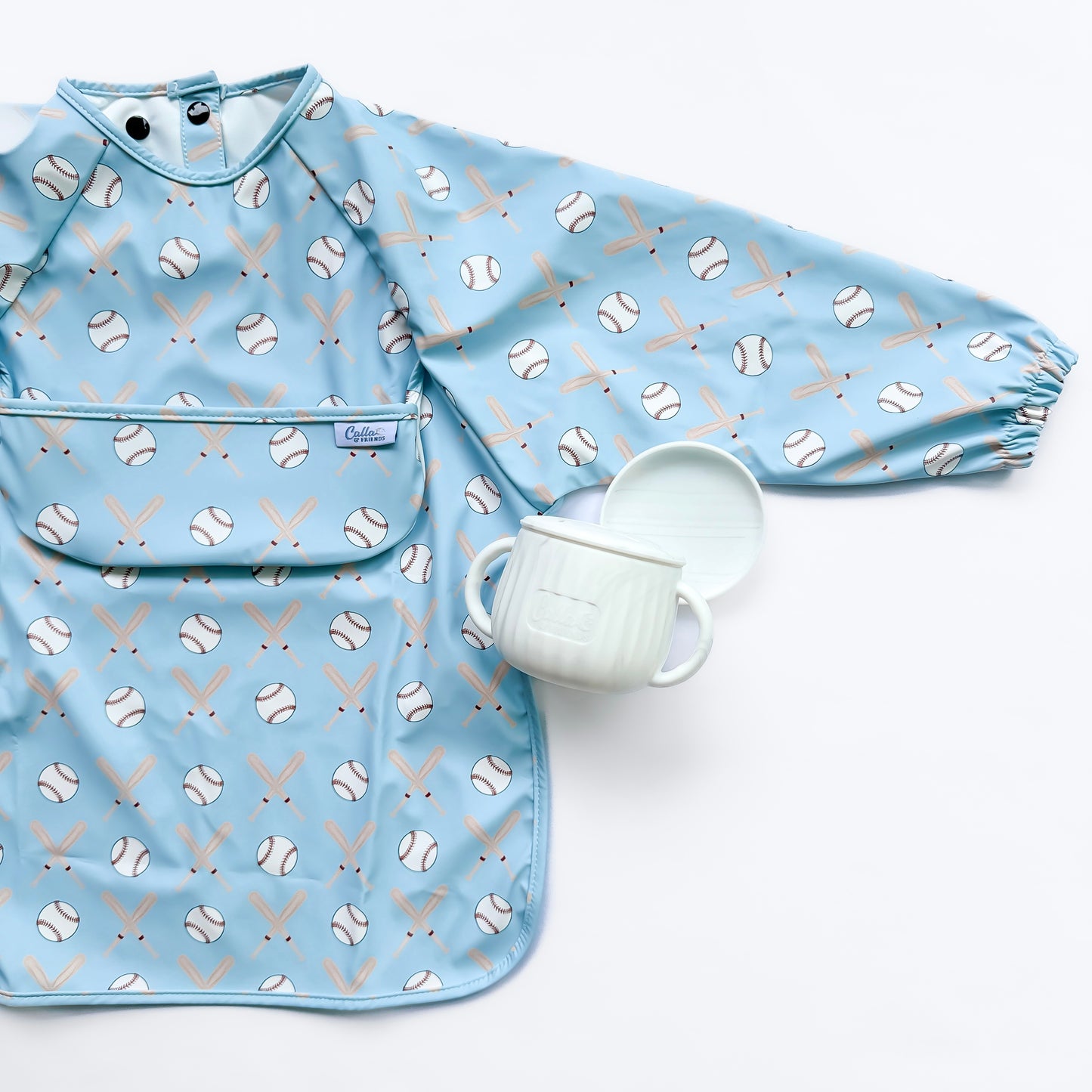 The Grayson Long Sleeve Bib - Baseball