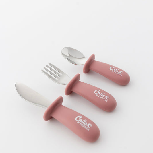 Silicone & Stainless Steel Toddler Utensil Set