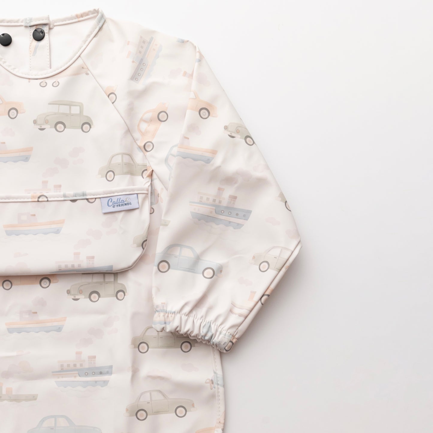The Grayson Long Sleeve Bib - Vintage Transportation ✨PREORDER✨