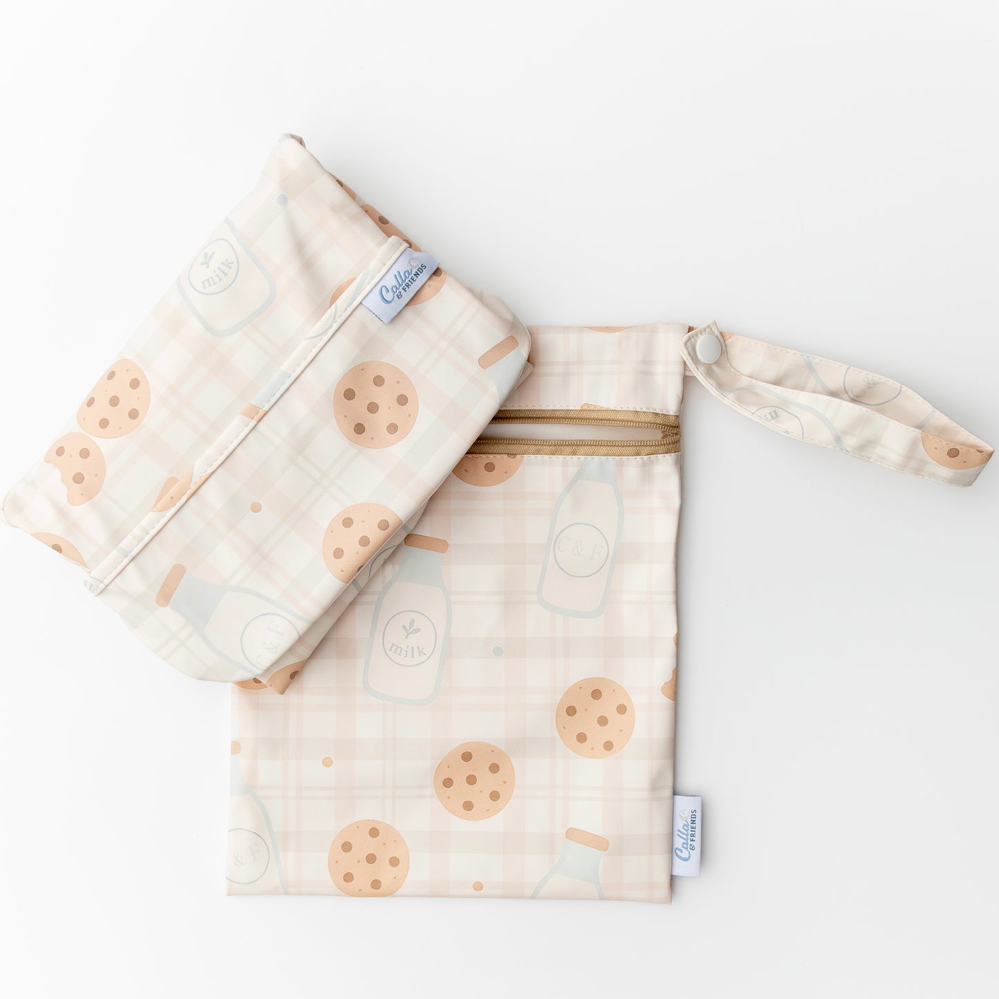 The Grayson Long Sleeve Bib - Milk & Cookies