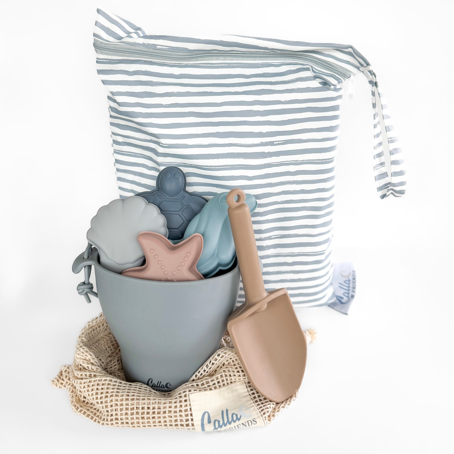 The Kenzie Beach Towel - Brush Stripes