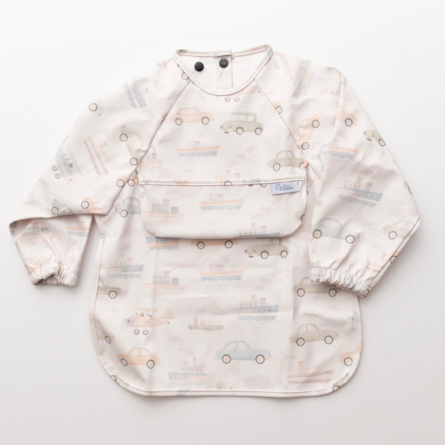The Grayson Long Sleeve Bib - Vintage Transportation ✨PREORDER✨