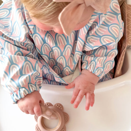 The Grayson Long Sleeve Bib - Rainbow