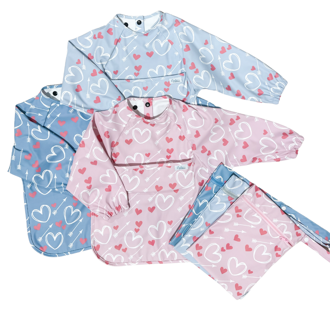 The Grayson Long Sleeve Bib - Love Struck