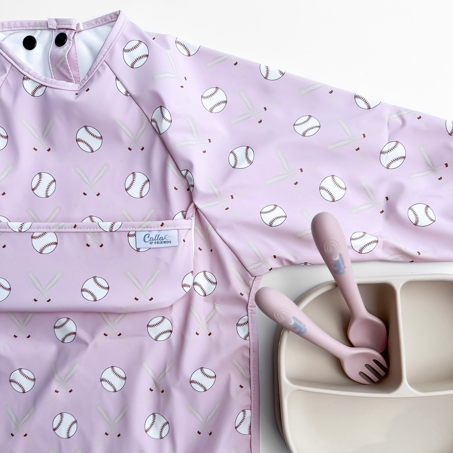 The Grayson Long Sleeve Bib - Baseball