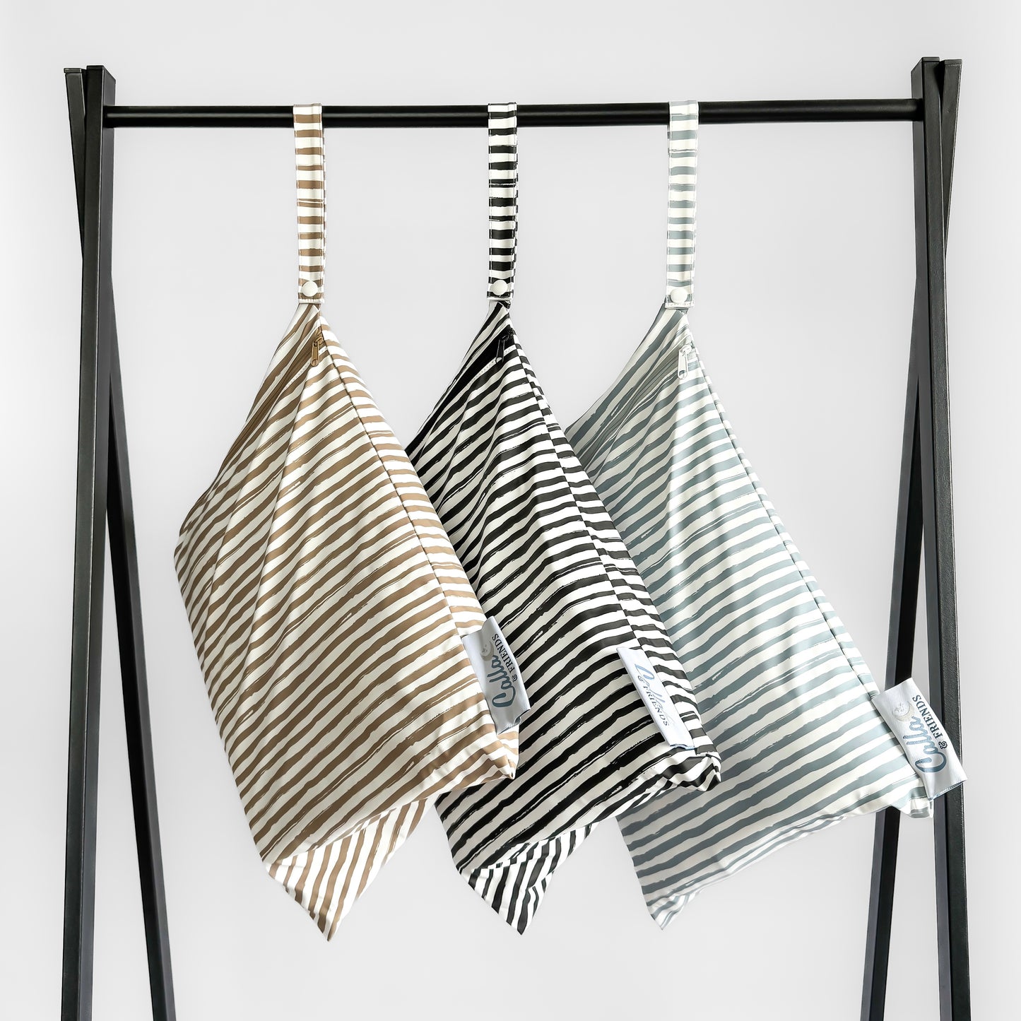 The Kenzie Beach Towel - Brush Stripes