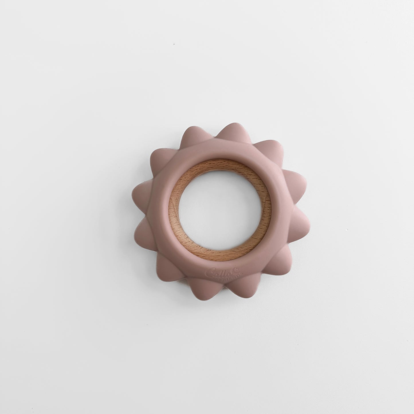 Garden Party Teether Collection - Silicone & Beechwood Sunshine