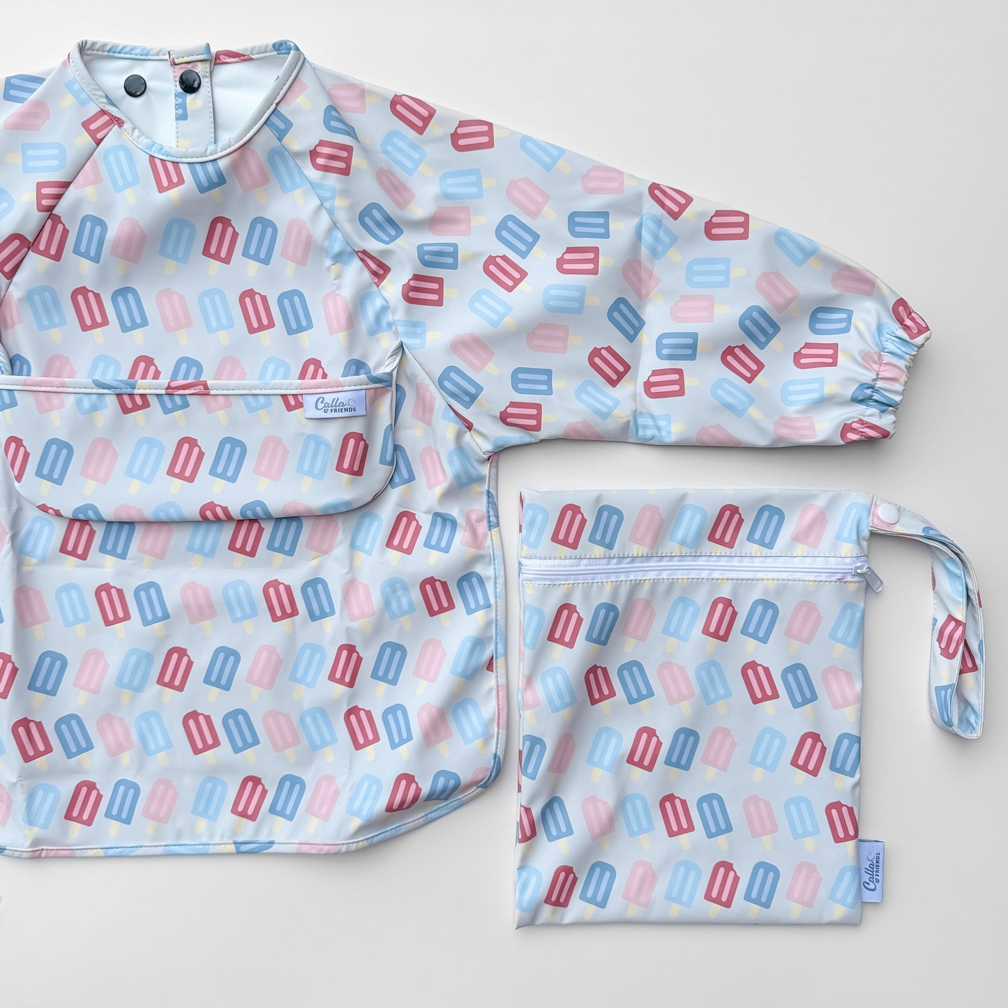 The Grayson Long Sleeve Bib - Popsicles
