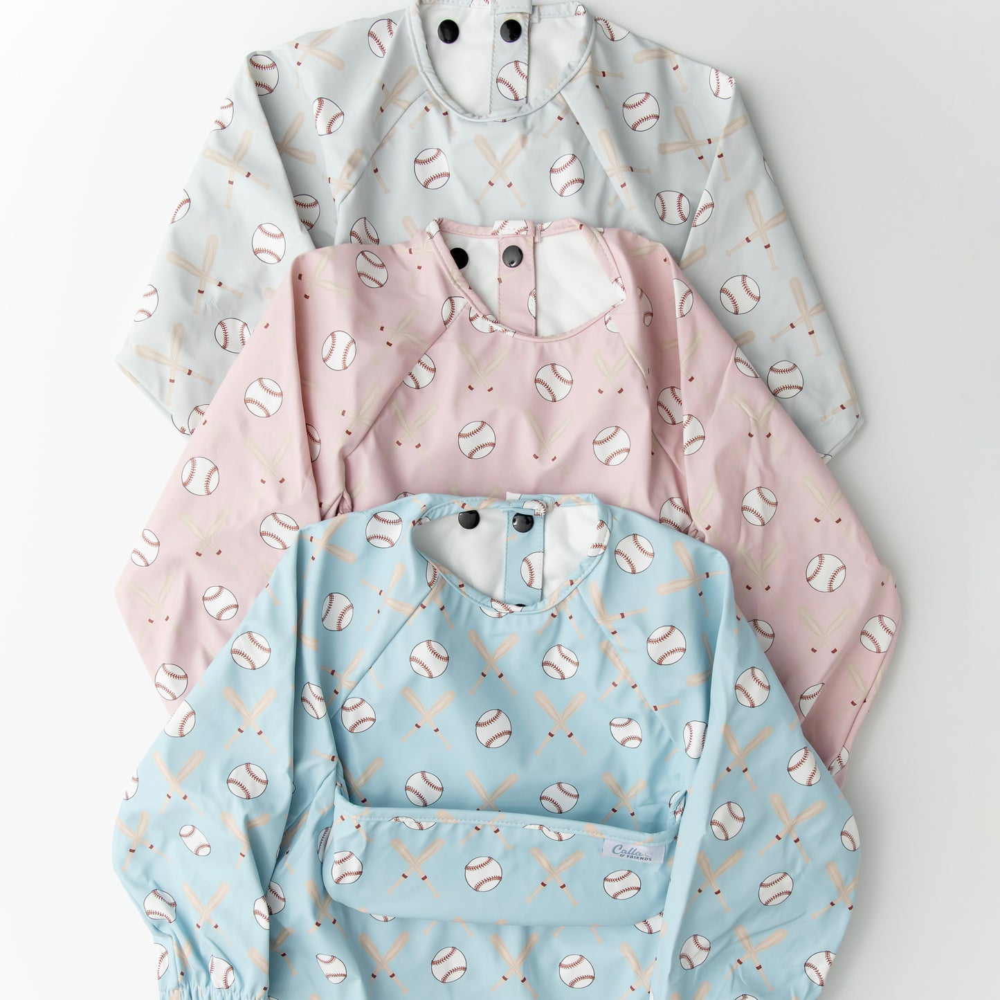 The Grayson Long Sleeve Bib - Baseball