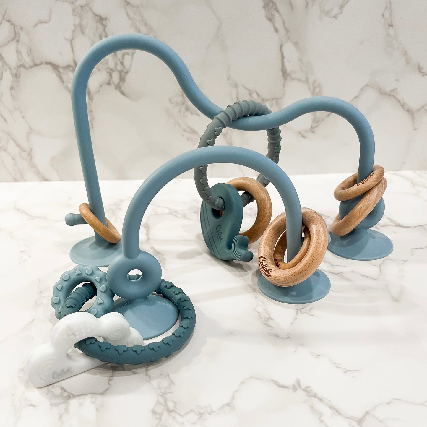 Whale Silicone & Beechwood Teether