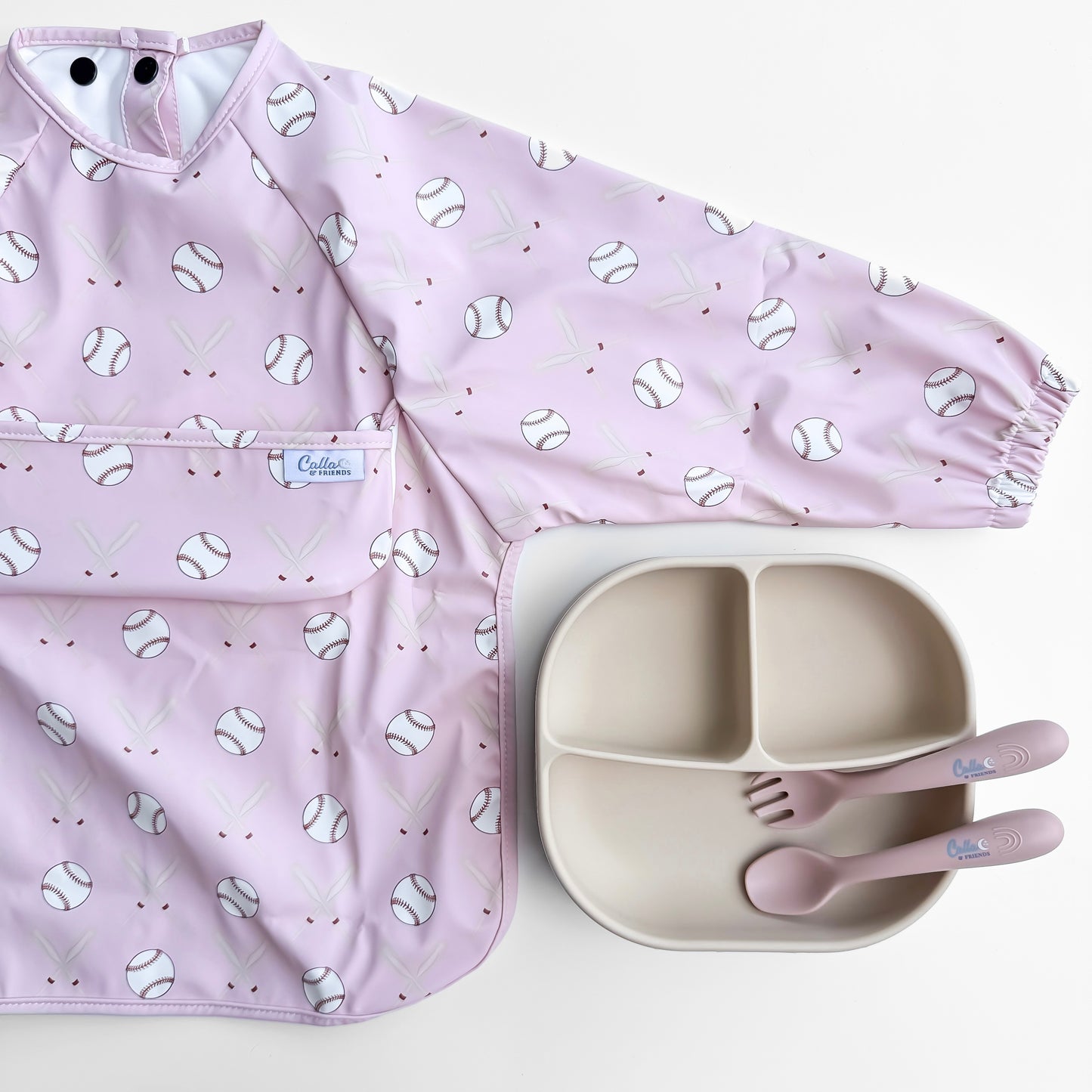 The Grayson Long Sleeve Bib - Baseball