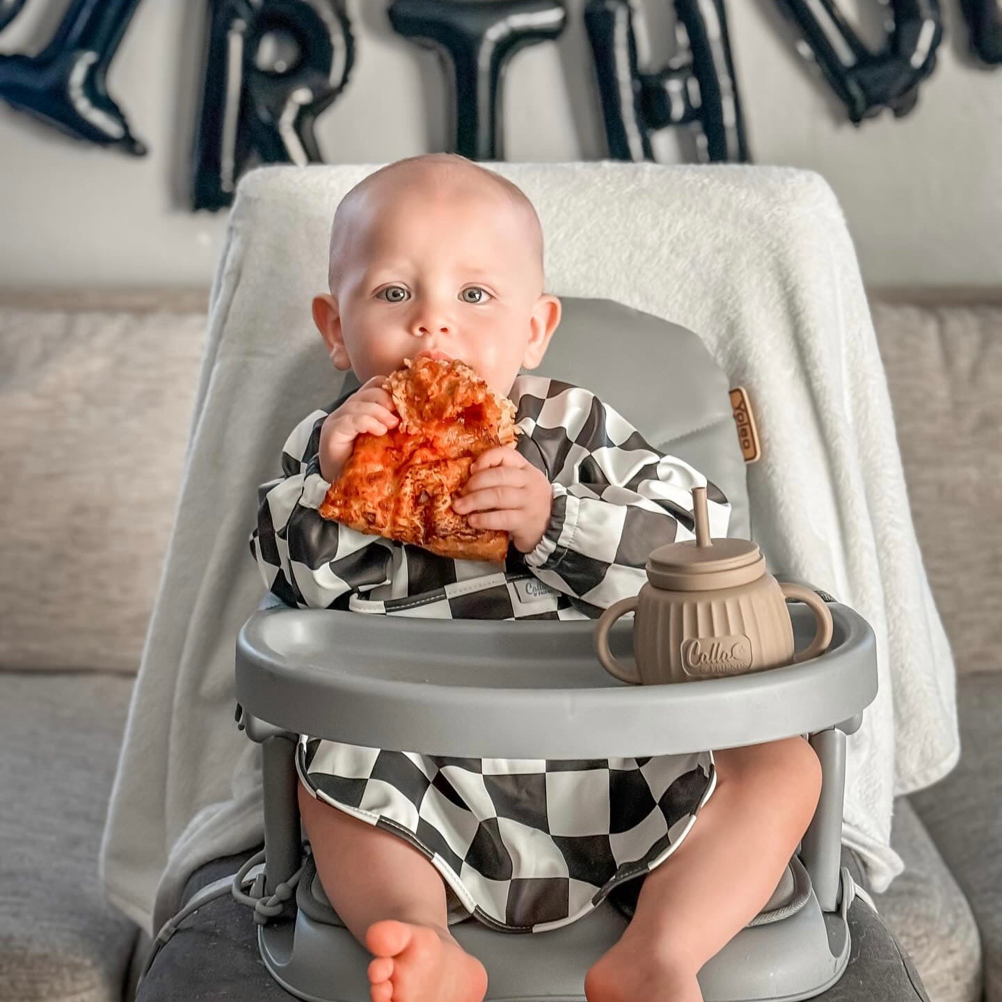 The Grayson Long Sleeve Bib - Checkered