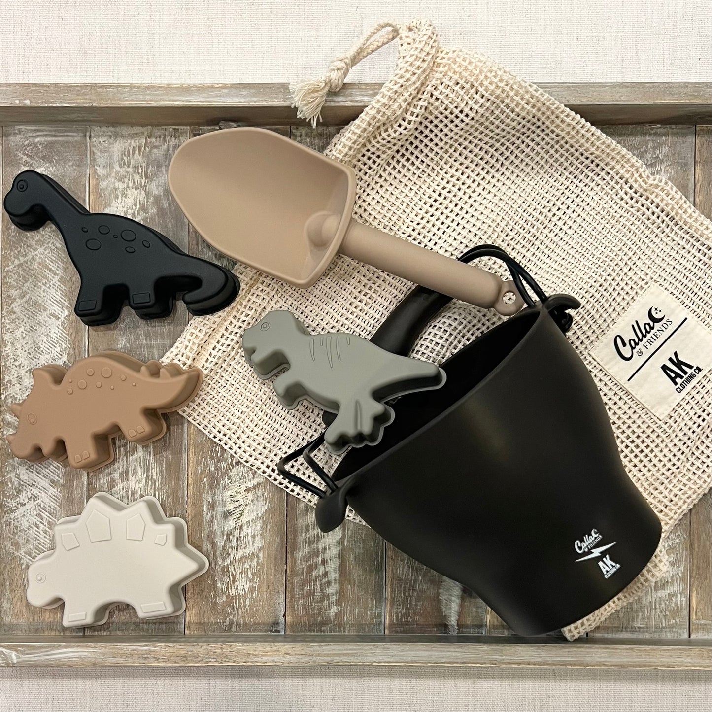 AK Clothing x C&F Dino Silicone Beach Toy Set