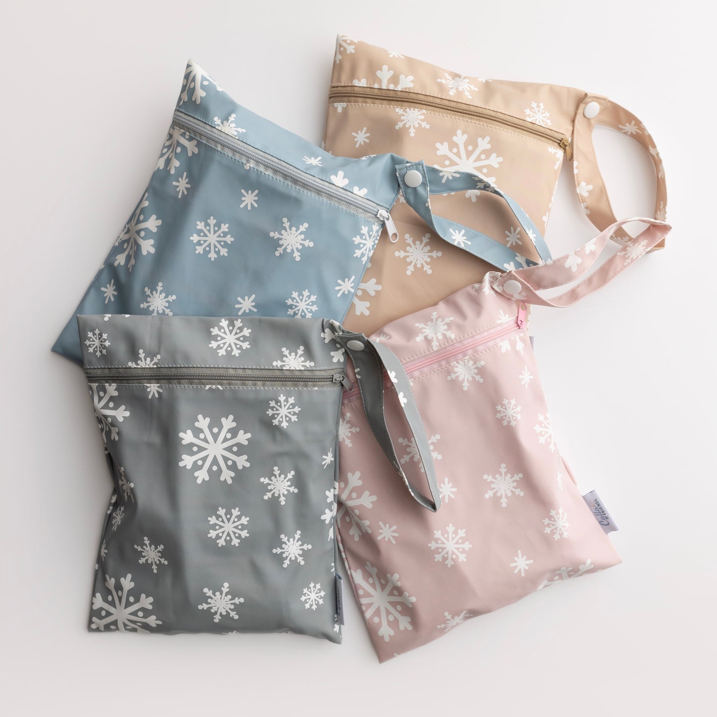 The Grayson Long Sleeve Bib - Snowflakes