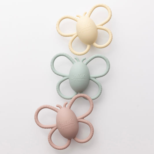 Garden Party Collection - Butterfly Rattle Teether