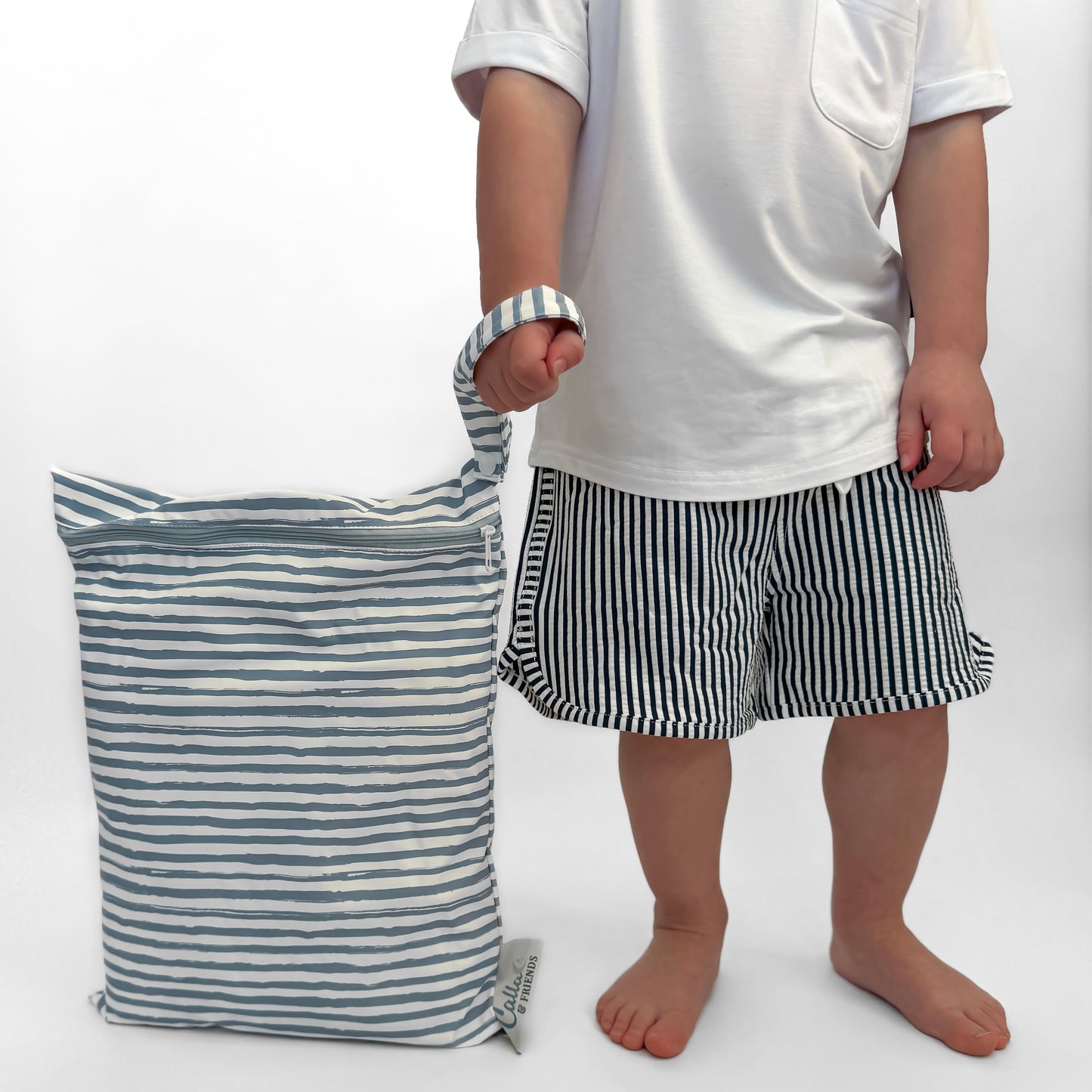 The Kenzie Beach Towel - Brush Stripes