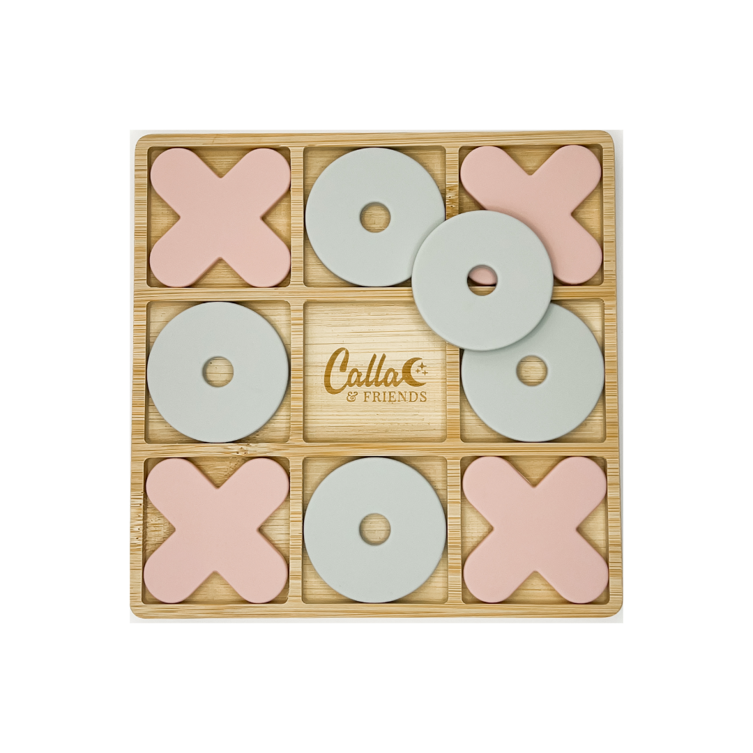 Silicone & Bamboo Tic Tac Toe