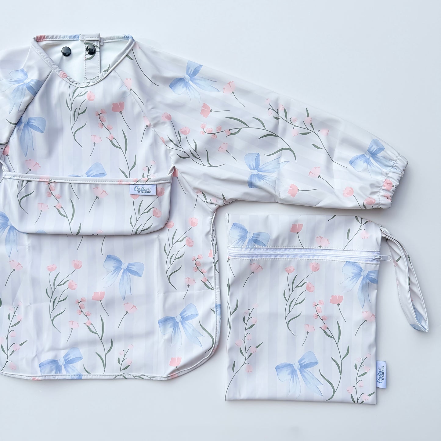 The Grayson Long Sleeve Bib - Fancy Floral