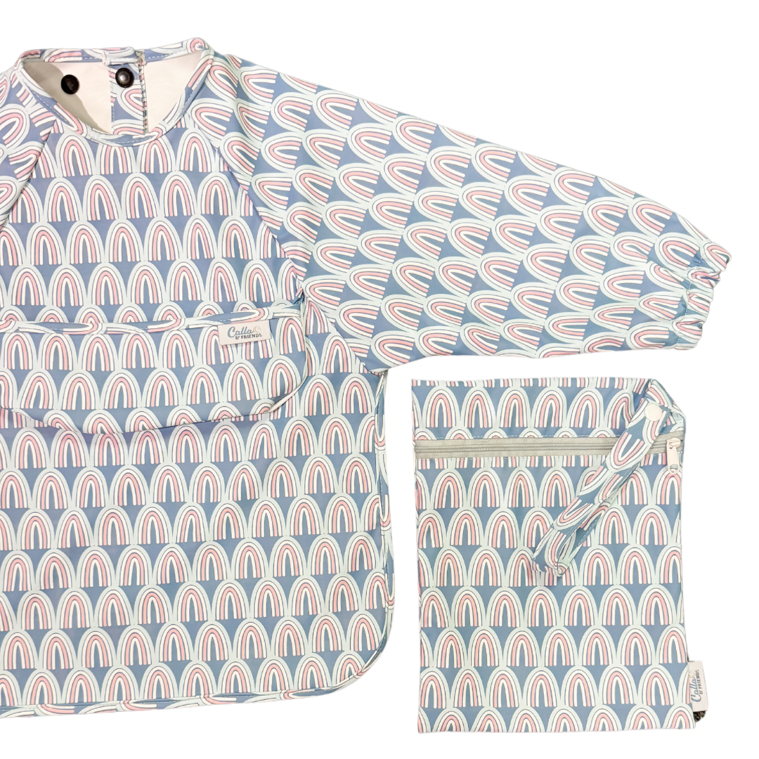 The Grayson Long Sleeve Bib - Rainbow