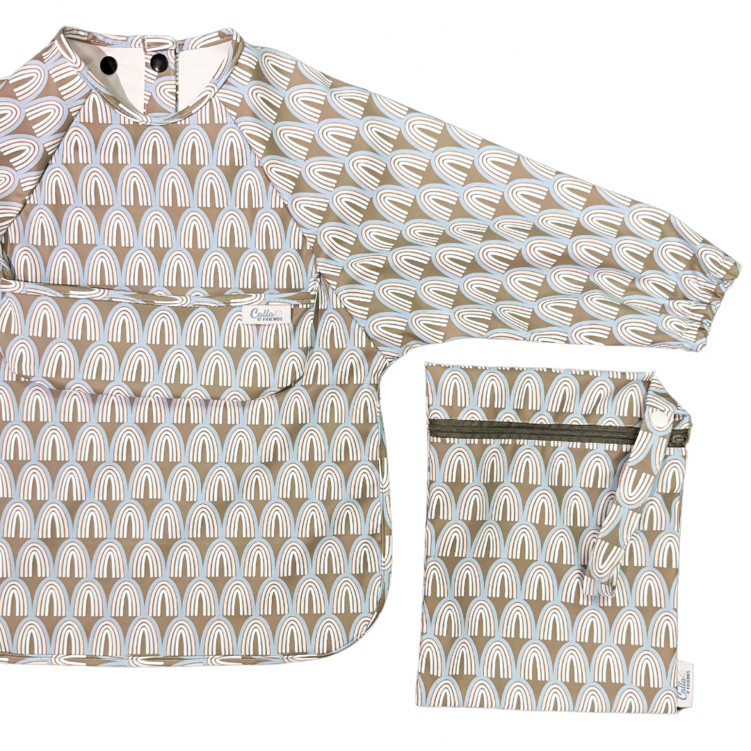 The Grayson Long Sleeve Bib - Rainbow