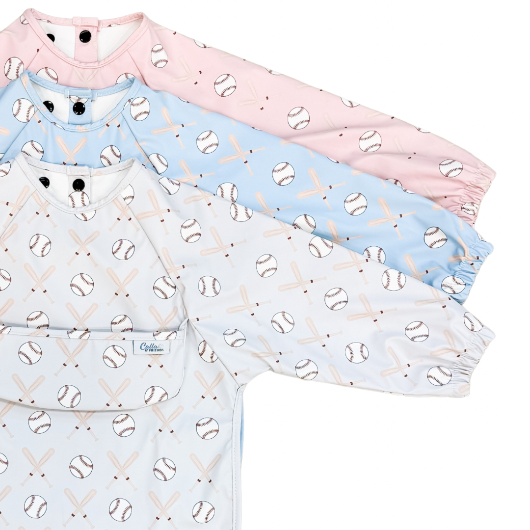 The Grayson Long Sleeve Bib - Baseball