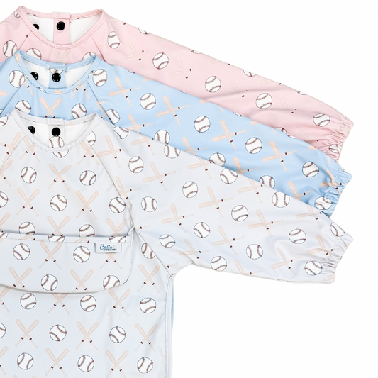 The Grayson Long Sleeve Bib - Baseball