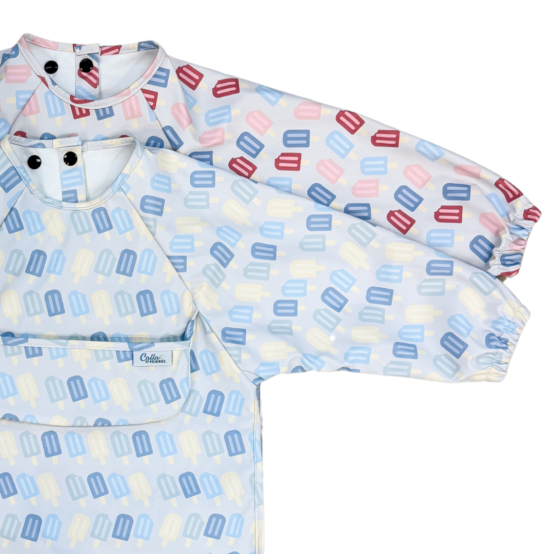 The Grayson Long Sleeve Bib - Popsicles