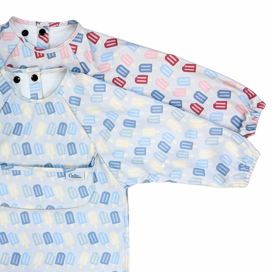 The Grayson Long Sleeve Bib - Popsicles