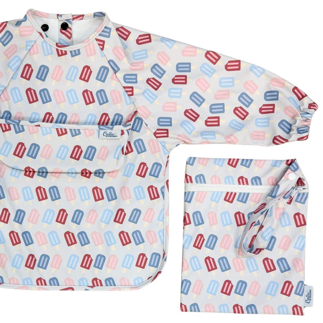 The Grayson Long Sleeve Bib - Popsicles