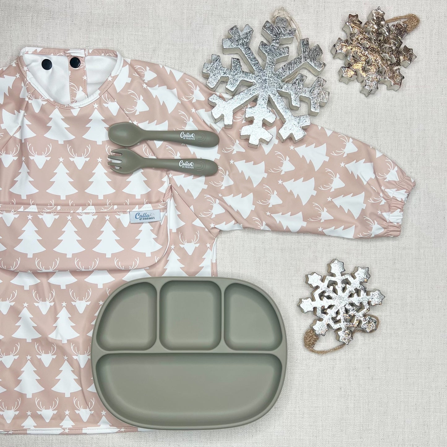 The Grayson Long Sleeve Bib - Limited Edition Christmas