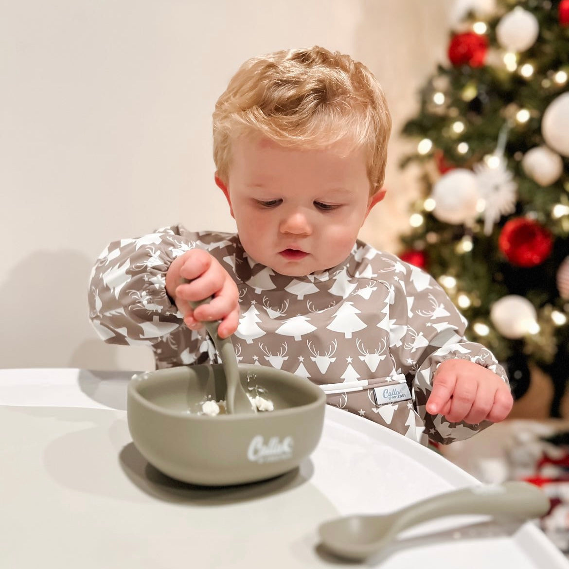 The Grayson Long Sleeve Bib - Limited Edition Christmas