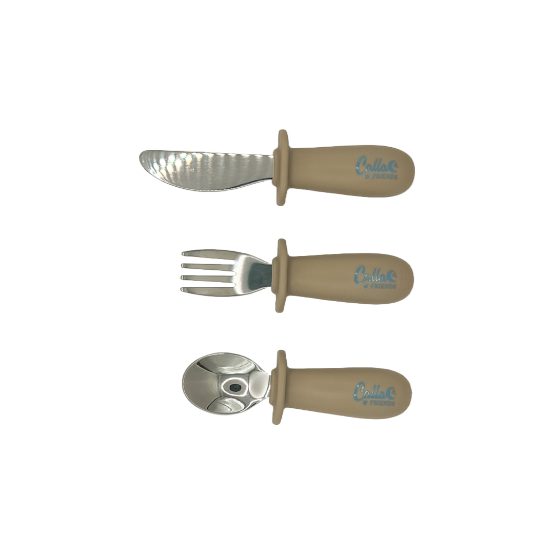 Silicone & Stainless Steel Toddler Utensil Set