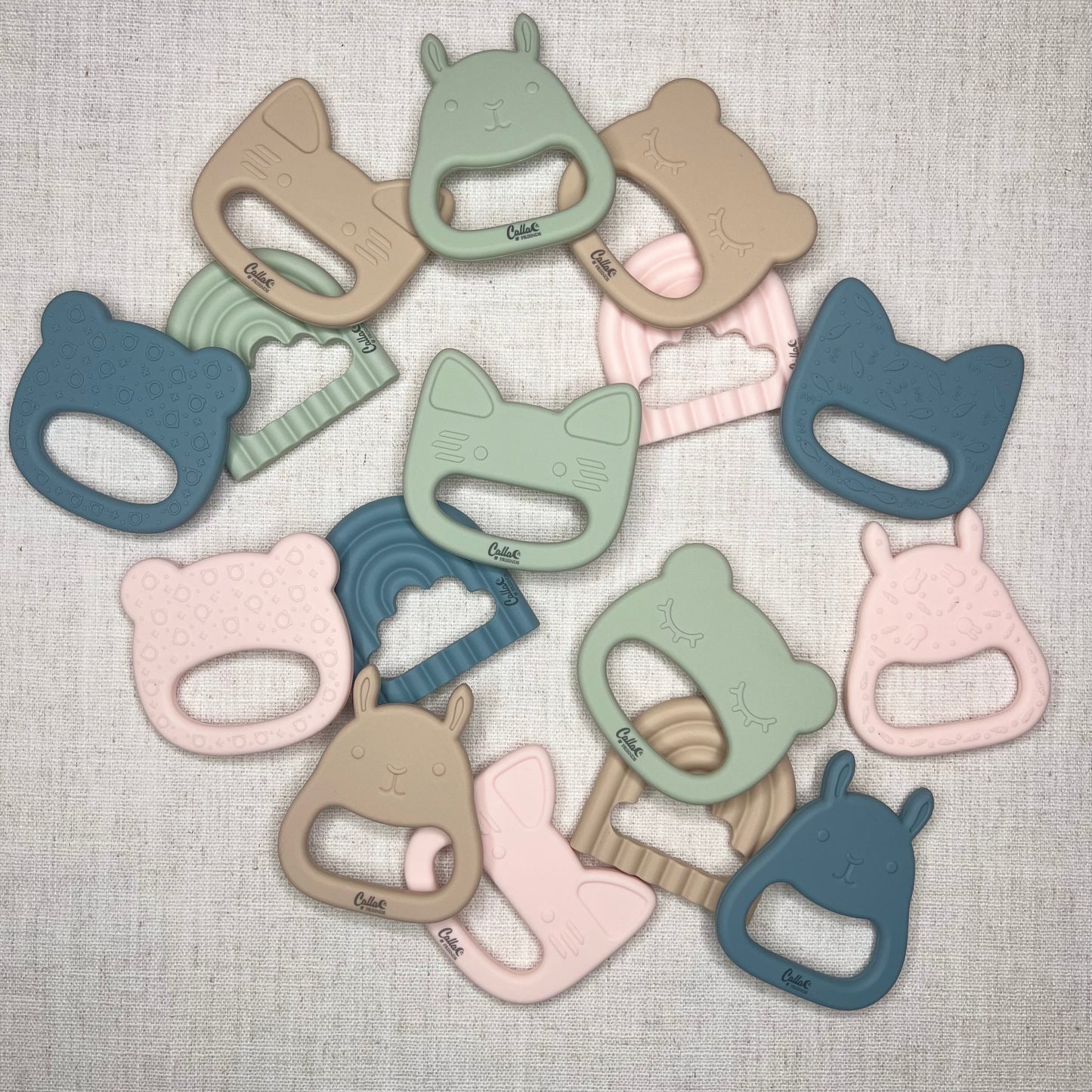 Rainbow Silicone Sensory Teether