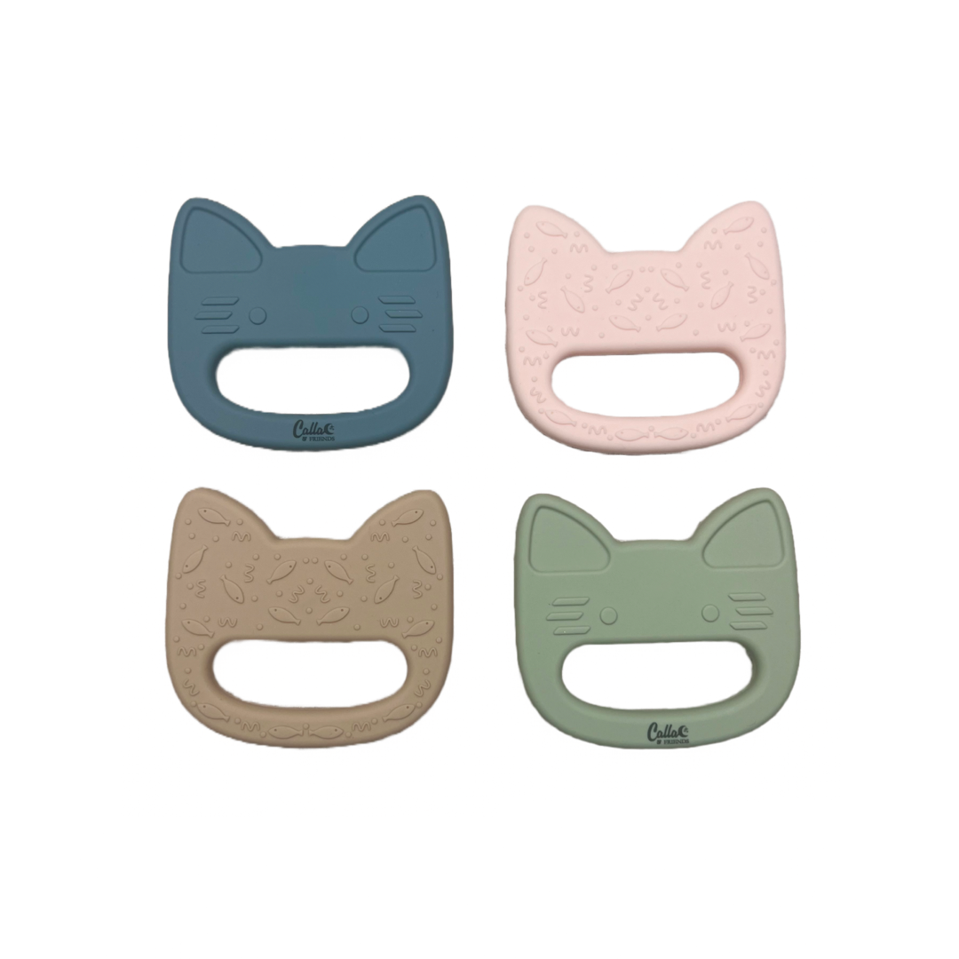 Kitty Silicone Sensory Teether
